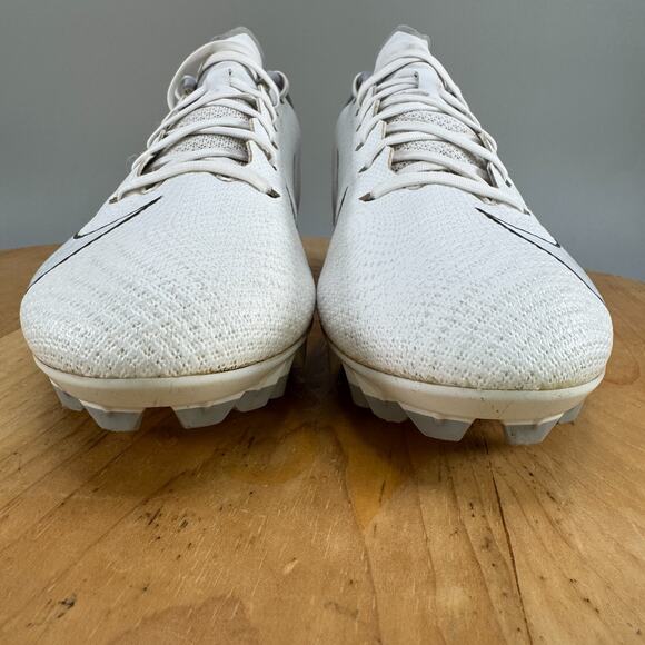 Nike Vapor‎ Edge Team Football Cleats White Gray Size 10 CZ2606-100 Speed USED main image 9